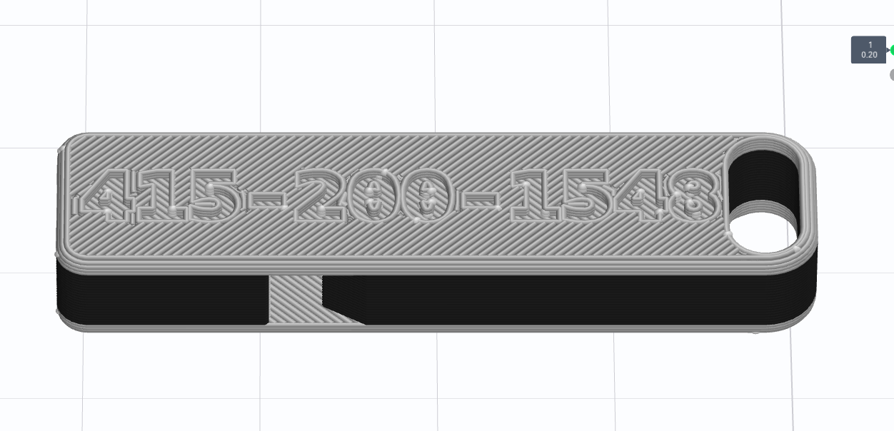 Preview of whistle with debossed hotline number